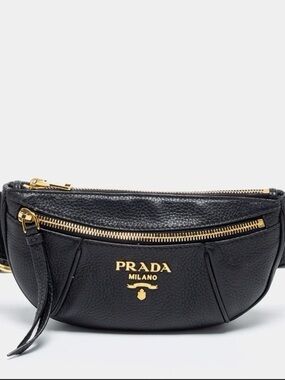 SOLD. !!!!!!!    Prada Vitello Daino Leather Belt Bag